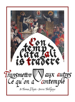 Contemplata et aliis tradere thomas d'Aquin calligraphie